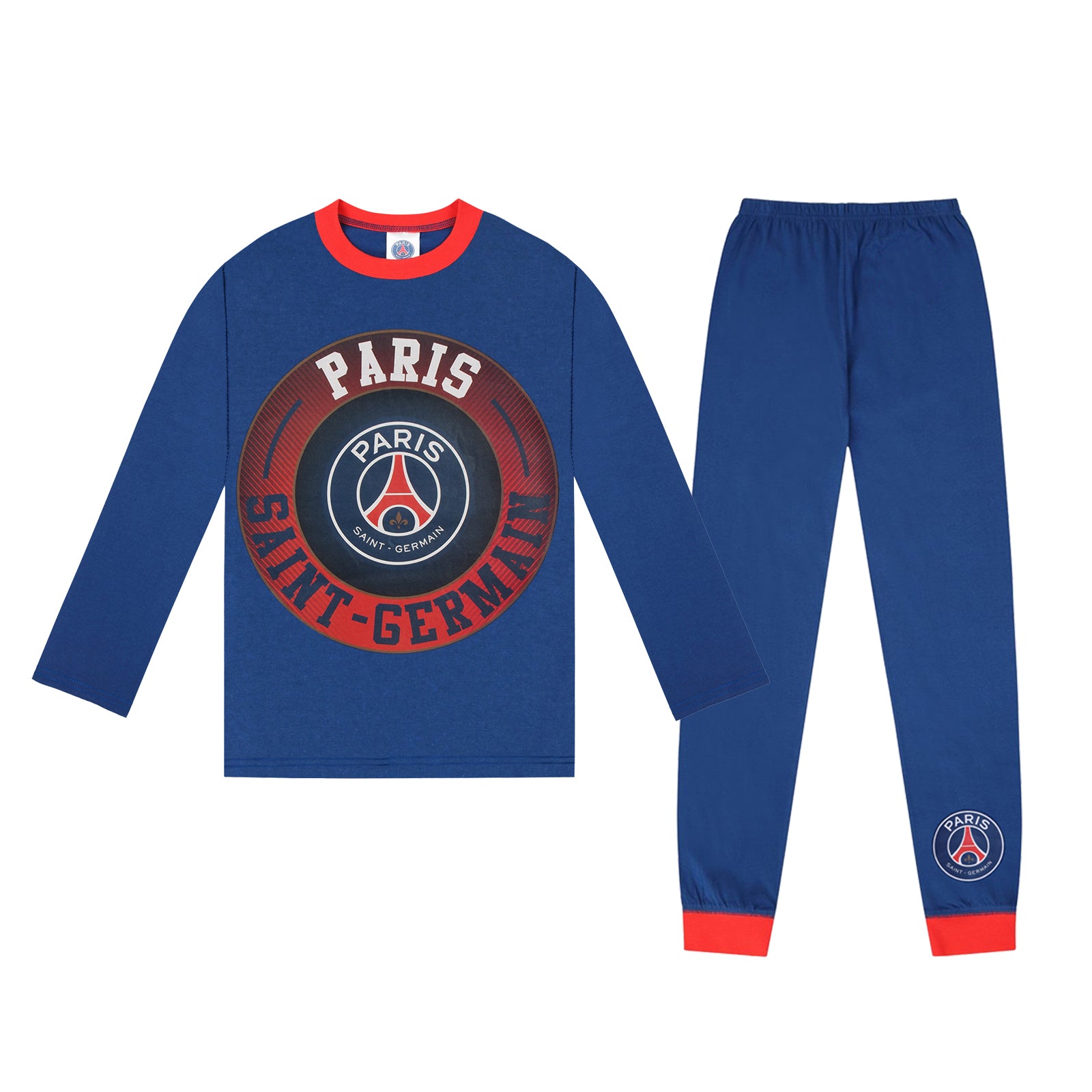 PSG Boys Pyjamas Long Sublimation Kids OFFICIAL Football Gift