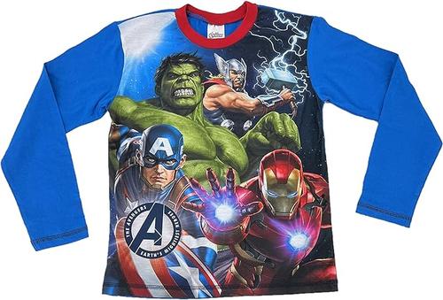 Official Avengers Marvel Kids Pjs Boys Superhero Character Pyjamas 4-10 Years