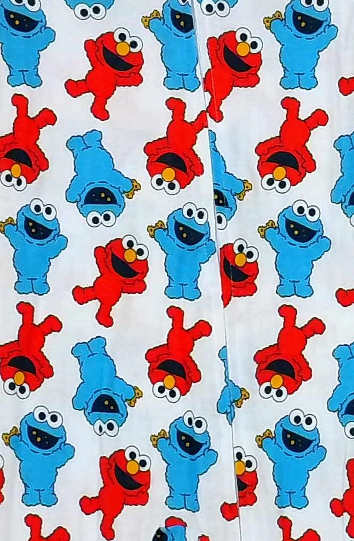 Elmo and Cookie MonsterToddler Short-Sleeved Footless Cotton Pajama Sleeper