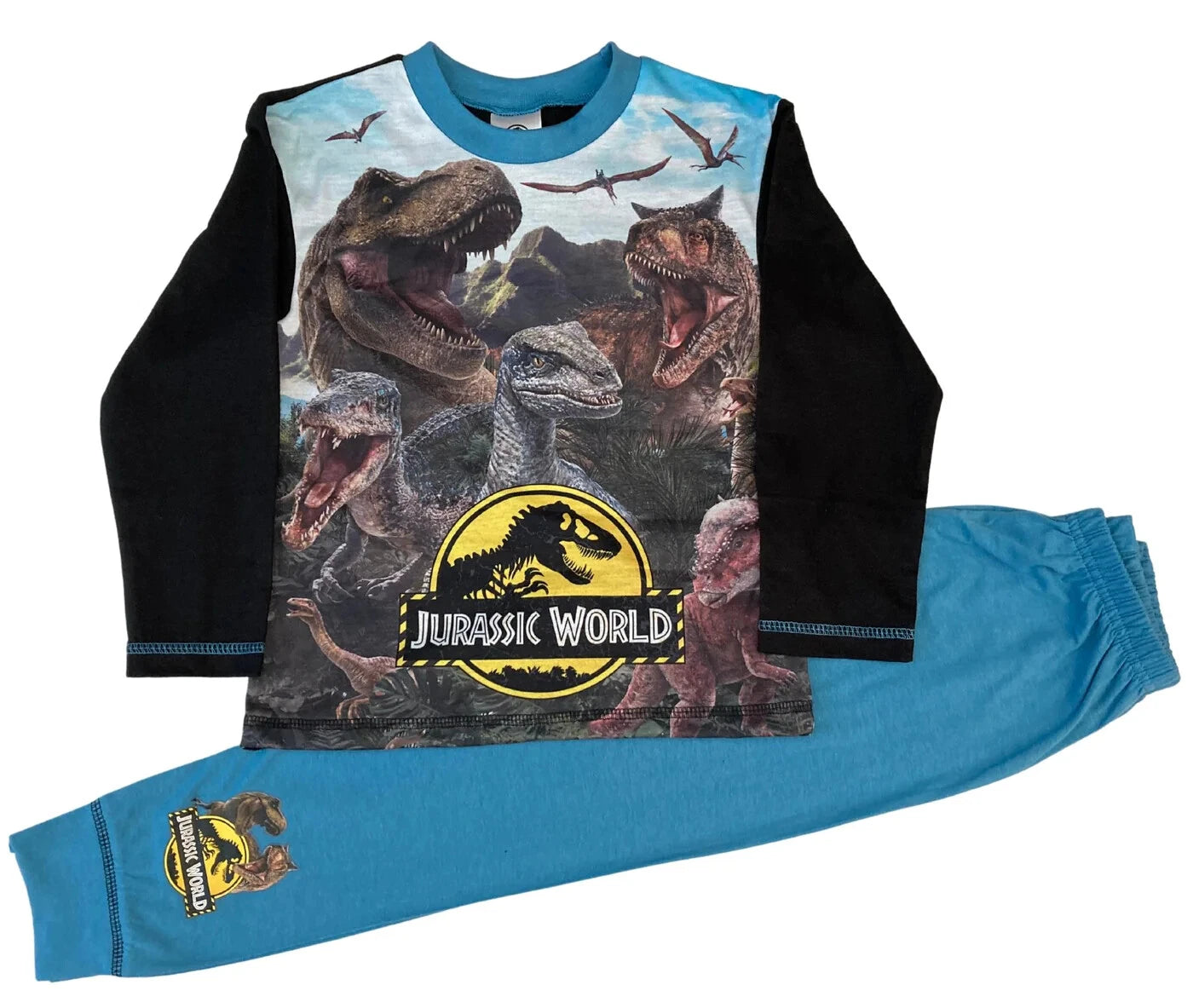 Boys JURASSIC WORLD pyjamas, pjs character childrens nightwear 4 -10 yrs