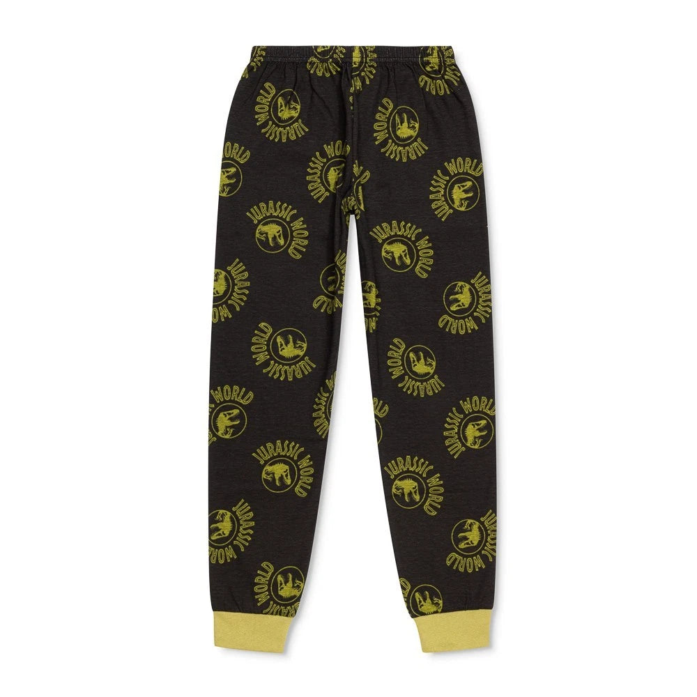 Jurassic World Boys Dinosaur Pyjamas Set T-Rex Character PJs Cotton Nightwear