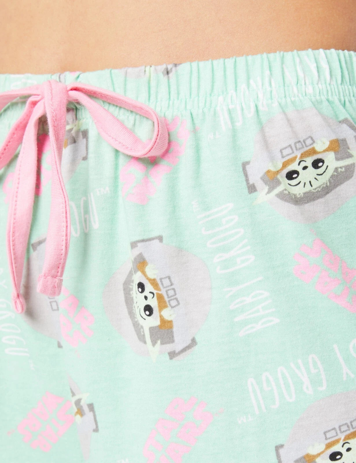 Star Wars Mandalorian Womens Pyjamas, Baby Yoda Short Pjs, Sizes UK 8 to 22