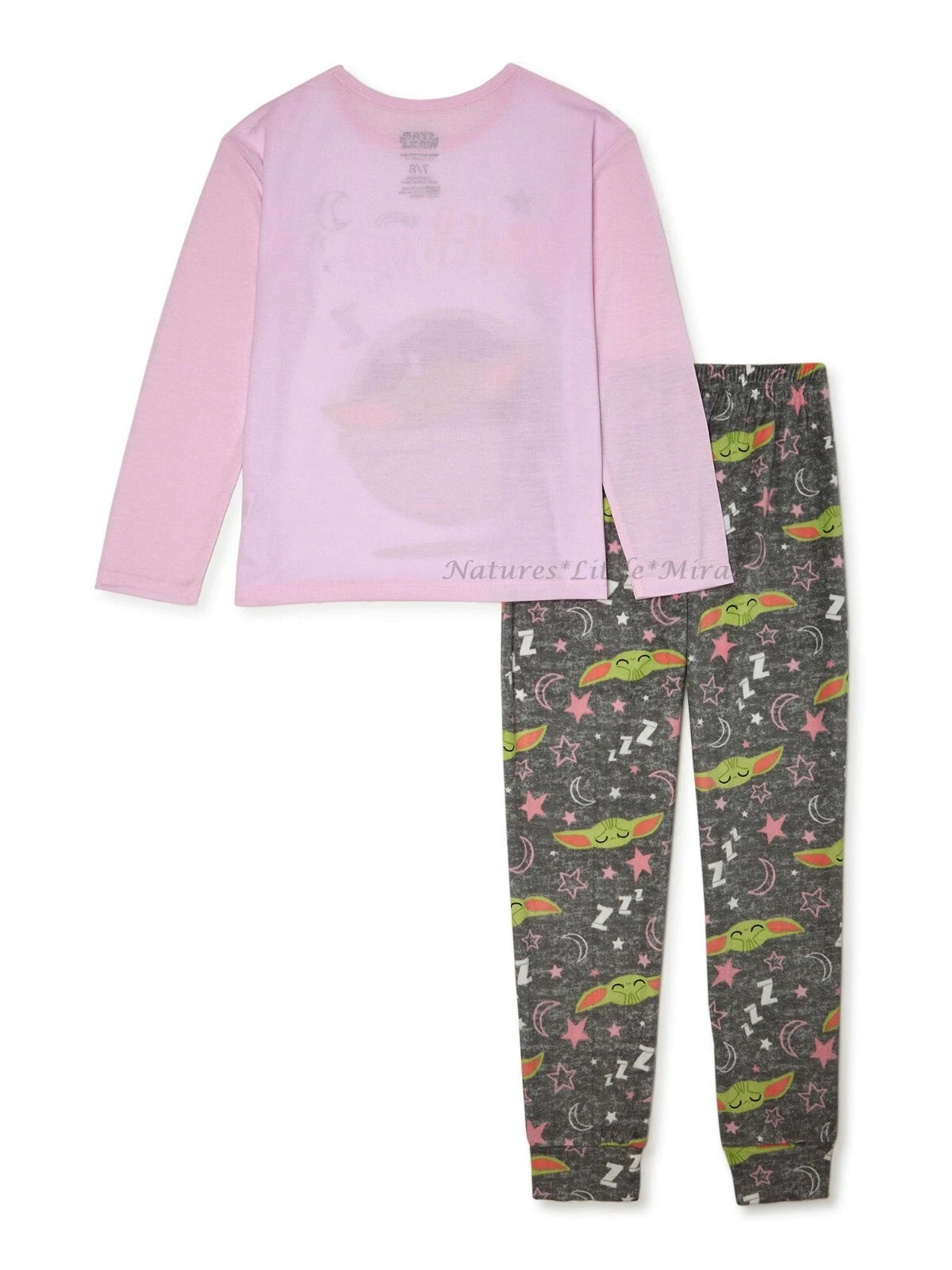 NWT Baby Yoda Girls Pajamas Size 4 5 6 8 Set The Mandalorian Star Wars Pink NEW