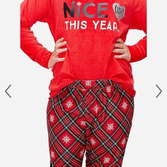 Justice Christmas Pajama Set Girls Sleepwear NWT