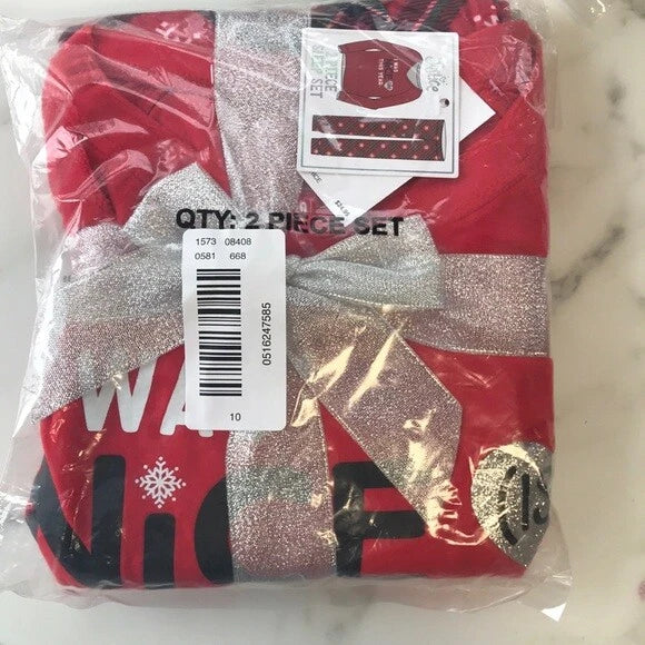 Justice Christmas Pajama Set Girls Sleepwear NWT