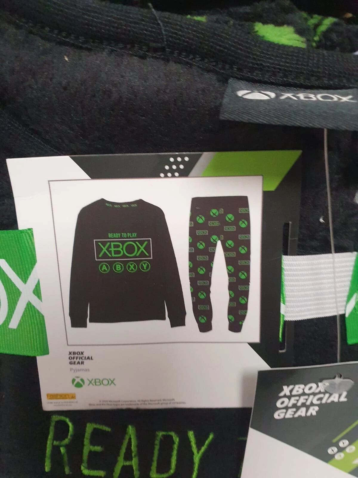 Primark Kids Boys Xbox Fleece Pyjama Set Long Sleeve Loungewear Sleepwear Gift