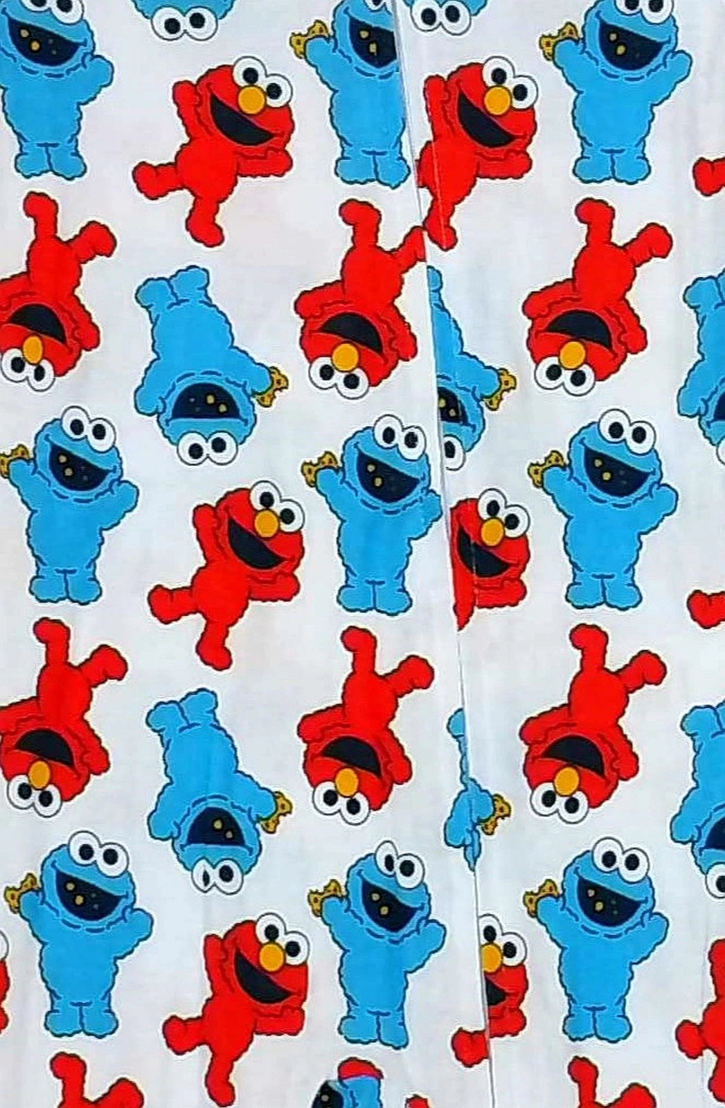Elmo and Cookie MonsterToddler Short-Sleeved Footless Cotton Pajama Sleeper
