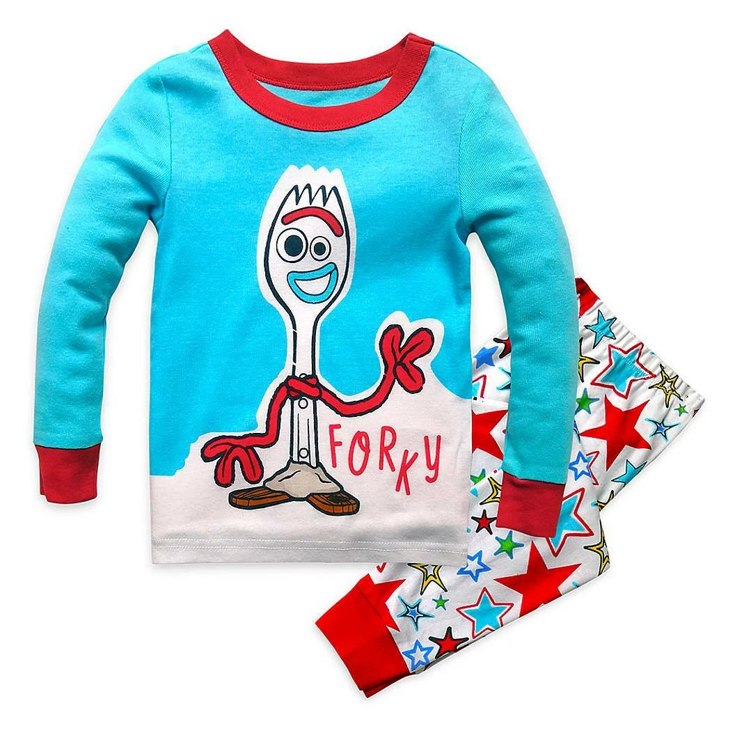 NWT Disney Store Forky PJ Pal Pajama Set Toy Story Boys 4,5,6,7,8,10