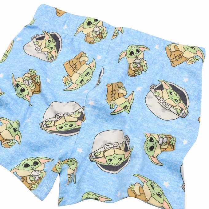 Star Wars Mandalorian Baby Yoda 4 Piece Cotton Pajama Set Size 4T