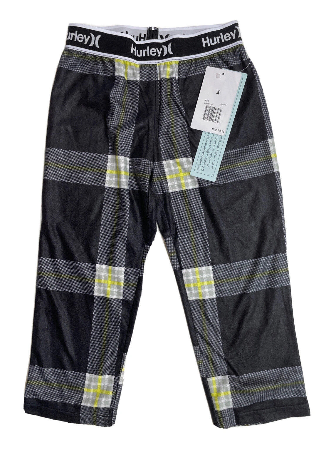 HURLEY  Boys Flannel Sleepwear Pants or Long Sleeve 2-PC Sets Sizes 4-12  *NWT*