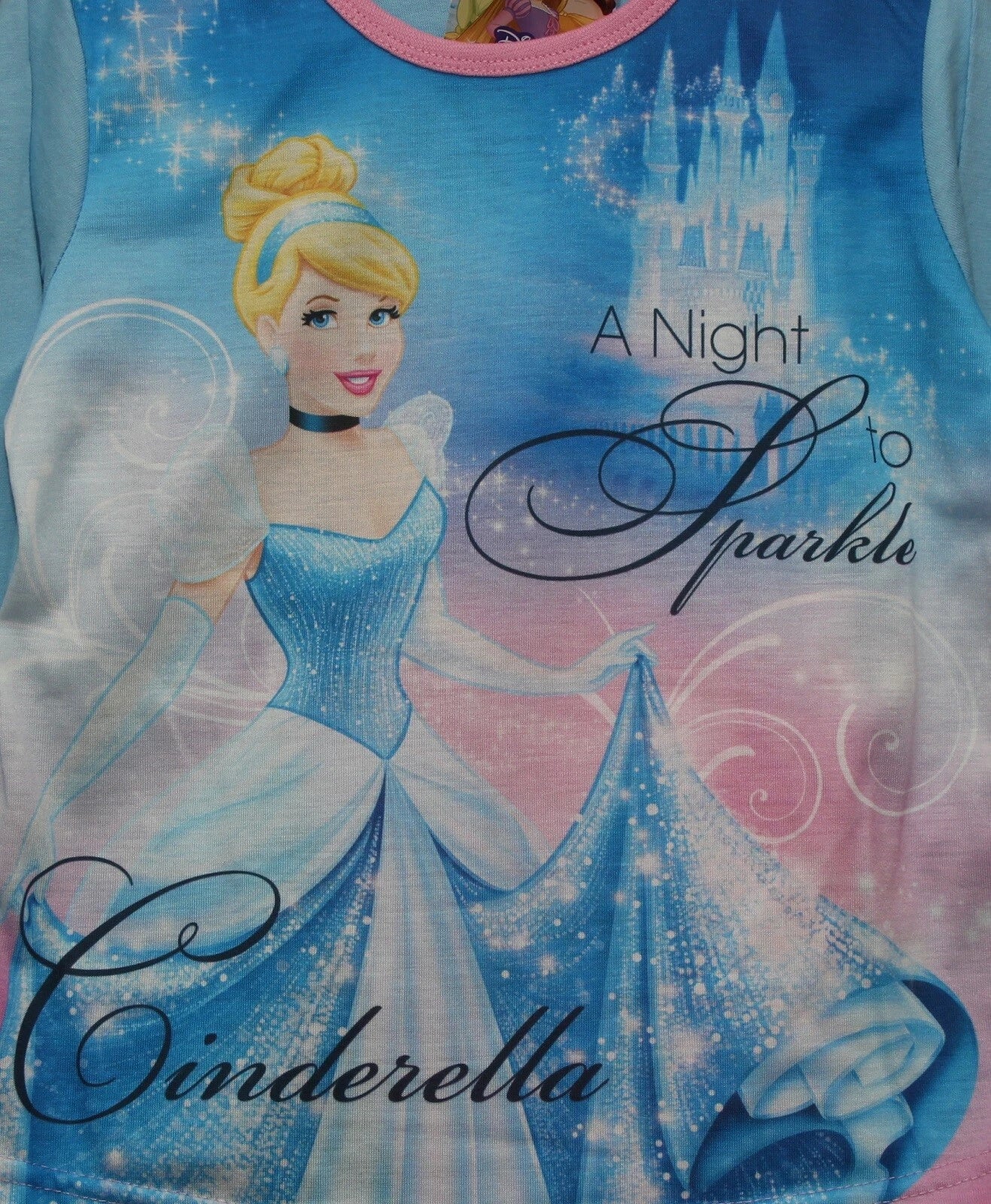 CINDERELLA Pyjamas/ Girl's Blue & Pink DISNEY PRINCESS PJs Sizes 4-10 years