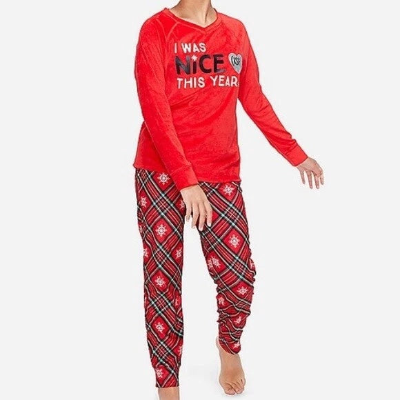 Justice Christmas Pajama Set Girls Sleepwear NWT