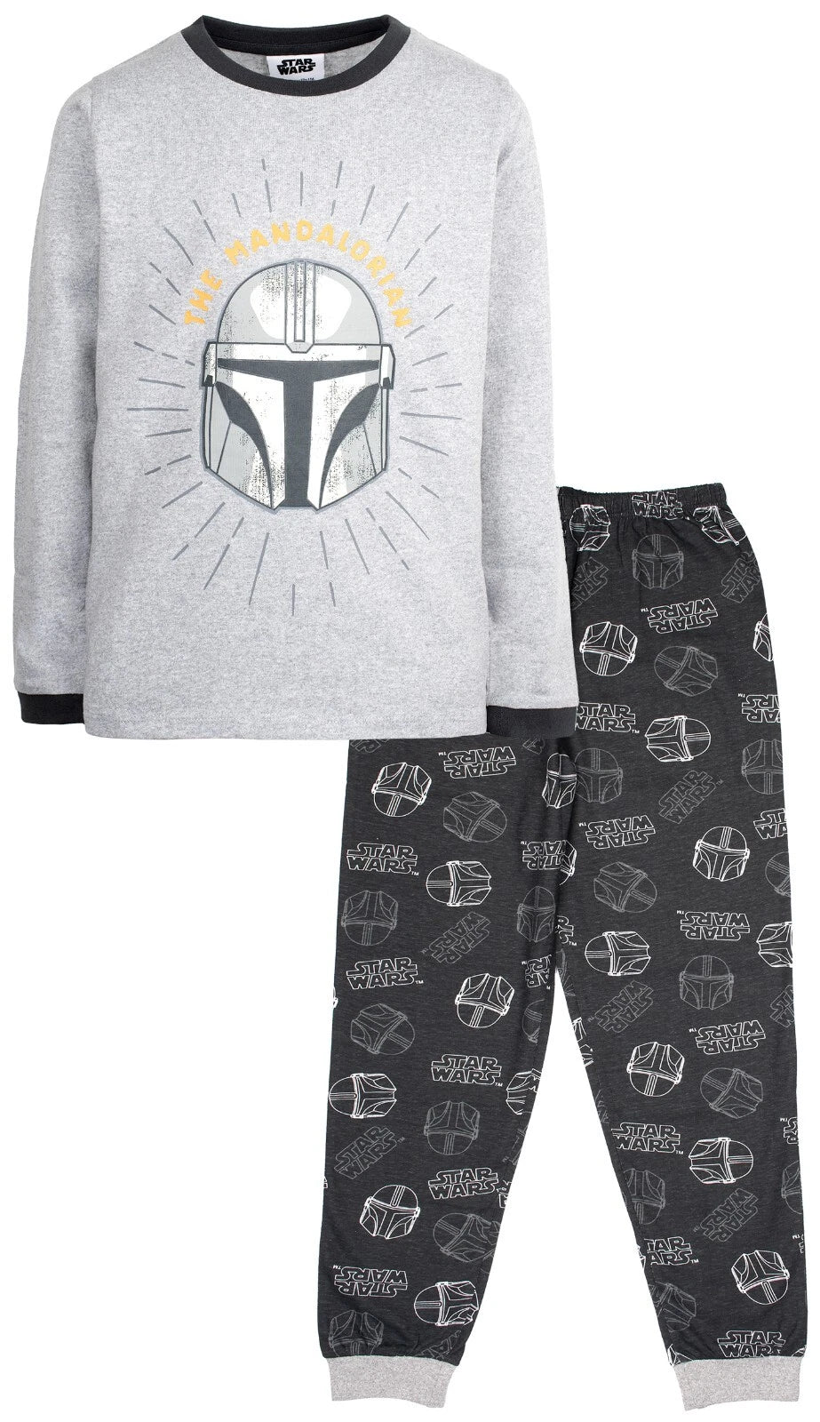 Star Wars Kids Pyjamas Mandalorian Long Sleeve PJ set Winter Cotton Christmas