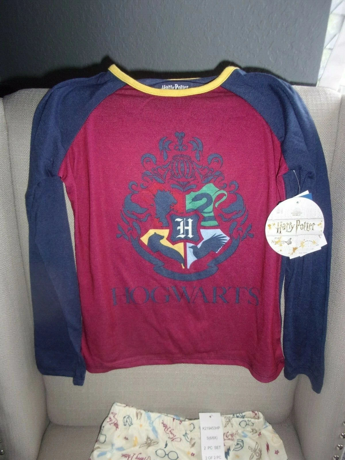 NWT HARRY POTTER 2PC PAJAMA SET 4/5 OR 6/6X