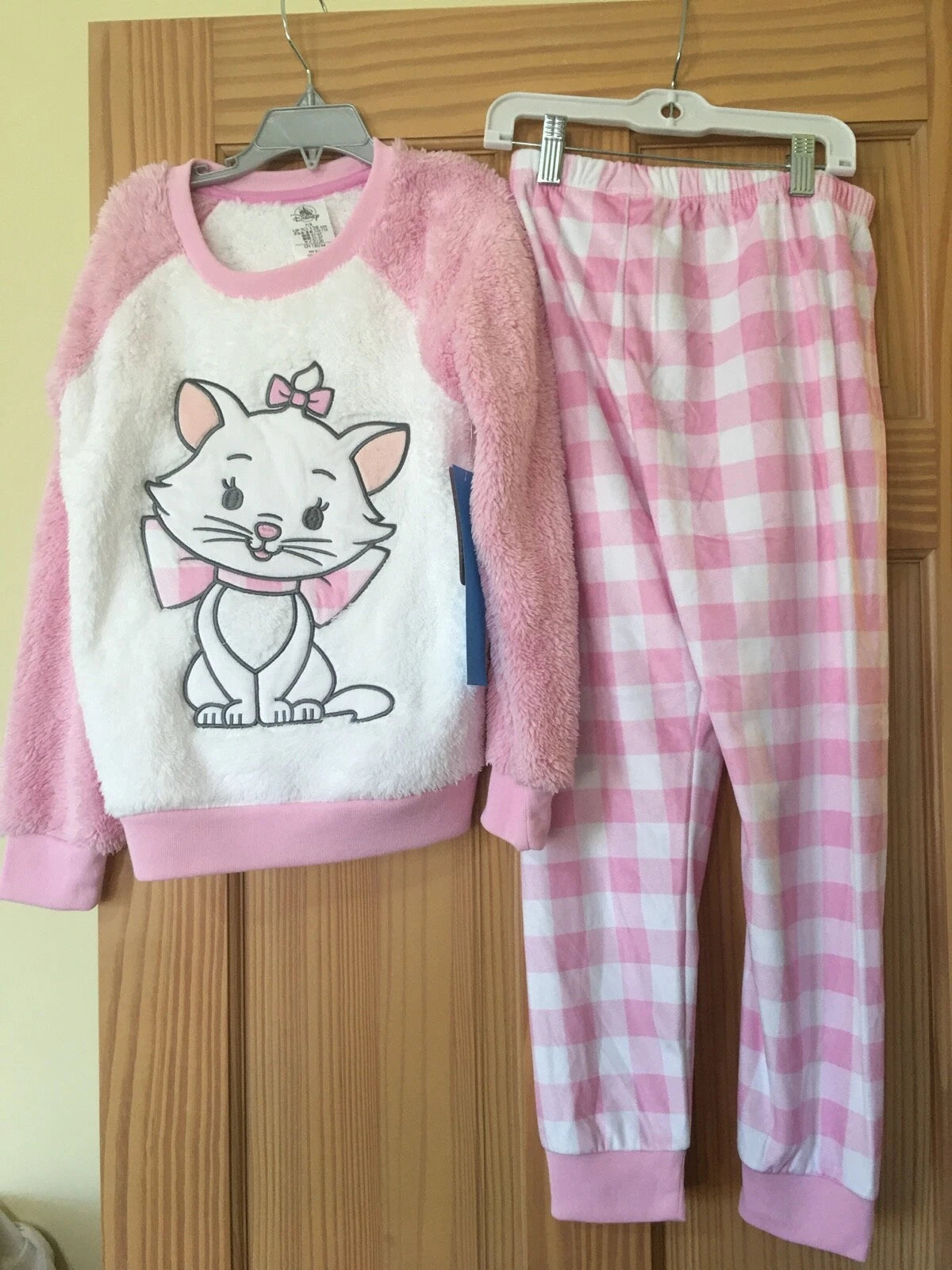 NWT Disney Store Marie Fleece Pajama Set Sleep Set 2 pcs Pjs Girls Aristocats
