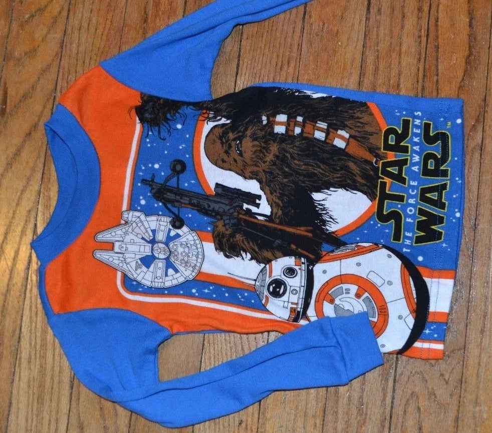 Star Wars 2 Piece Snug Fitting Pajama Set The Force Awakens PJ Sleepwear Size 4
