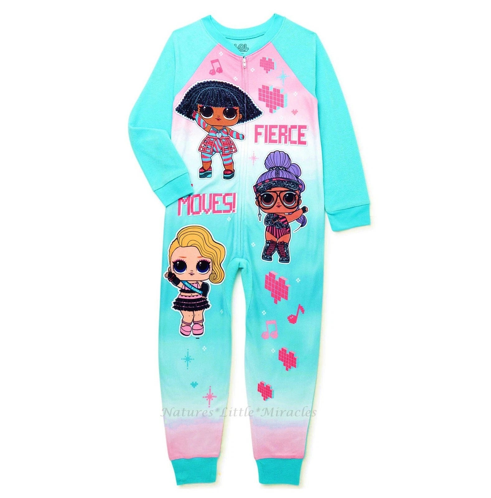 LOL Surprise Doll Pajamas Size 4 - 12 Girls One Piece Union Suit Blanket Sleeper