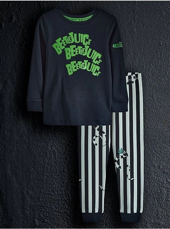 George Beetlejuice Novelty Kids Pyjamas 4-5 Years Boys or Girls New With Tags