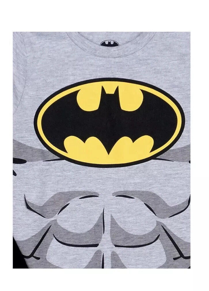 DC Comics Batman Long Sleeve Role Play Attachable Cape Joggers Pajama Set