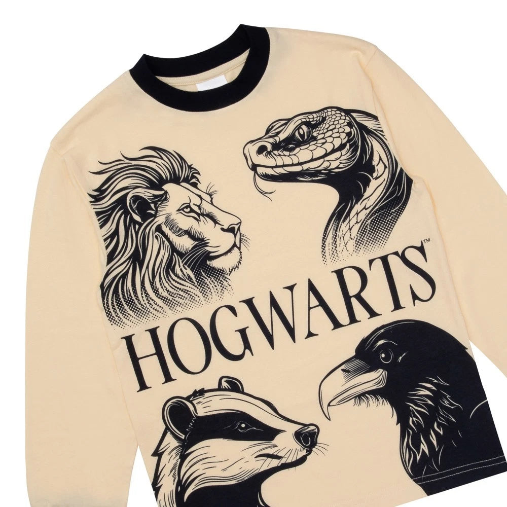 Harry Potter Boys Pyjamas – Official Hogwarts Sleepwear Set - Ages 6-13 Years
