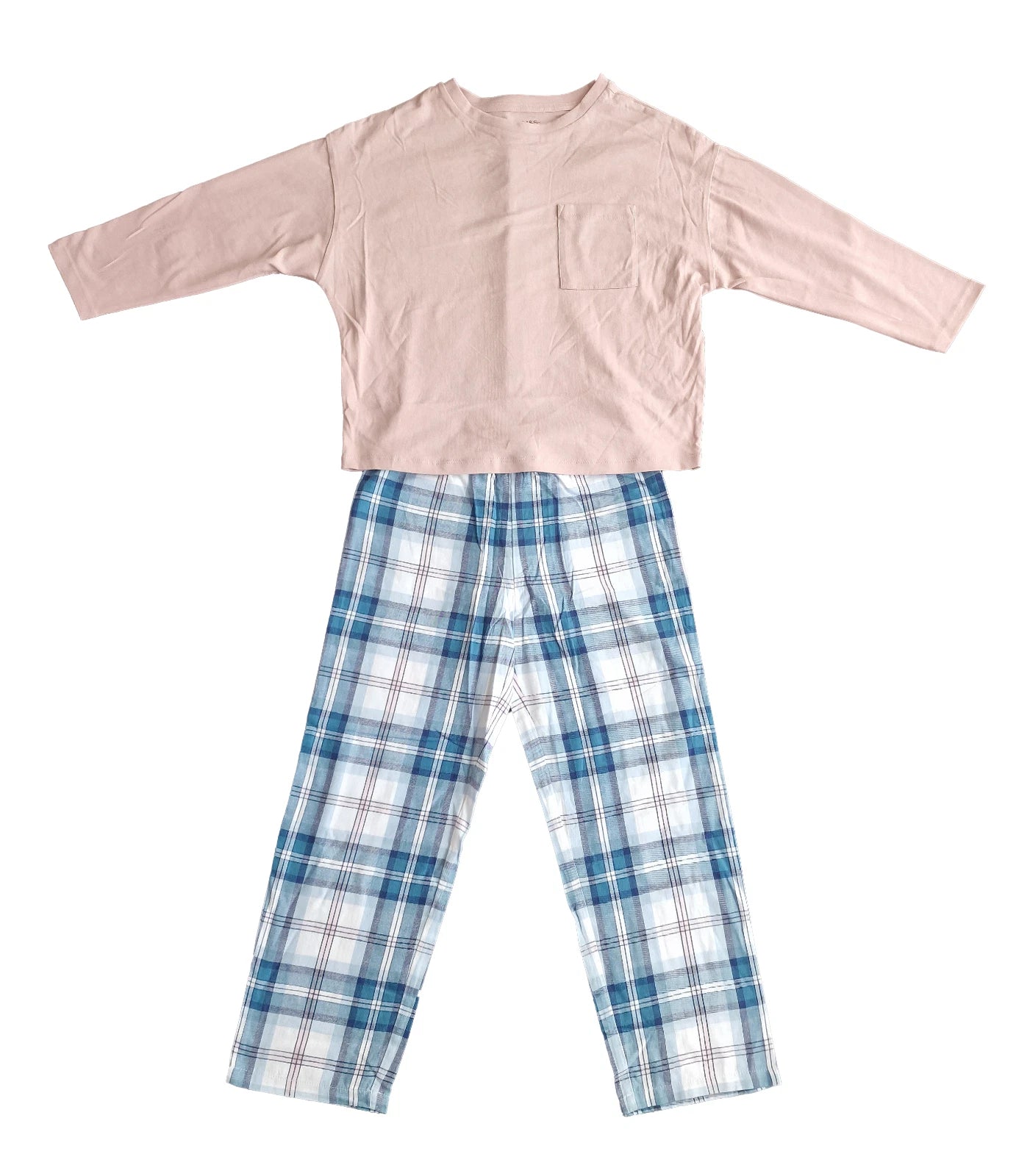 Ex M&S Girls Pyjamas PJ Set. Mix and match 2 pairs 6-16 Years blue pink NEW