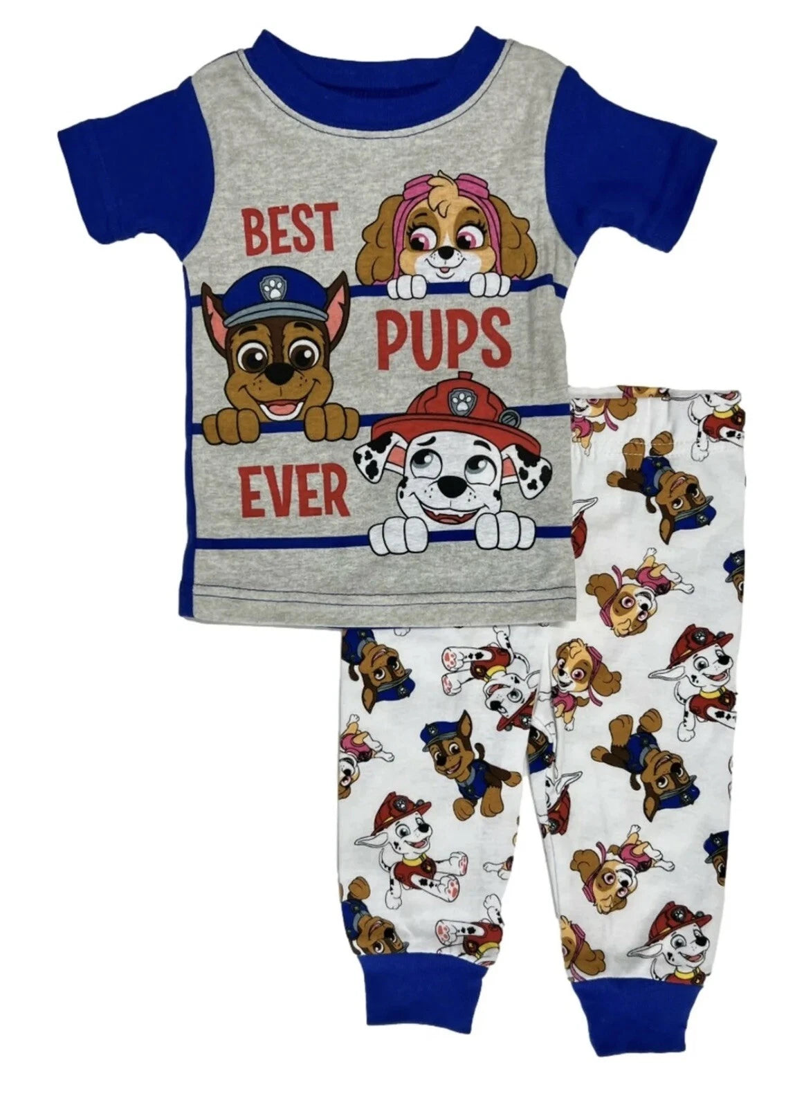 Paw Patrol Infant Boys Best Pups Ever Skye Chase & Marshal 2PC Pajama Set