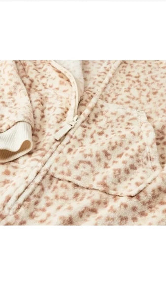 Girls' Animal Cheetah Print Pajama  One-Piece Ears Cat & Jack NWT Multiple Sizes