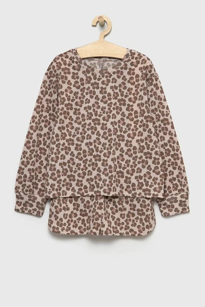 GAP Kids Girls Long Sleeve / Shorts 2 Pc Pajama Set Leopard Sizes 4, 6 NEW