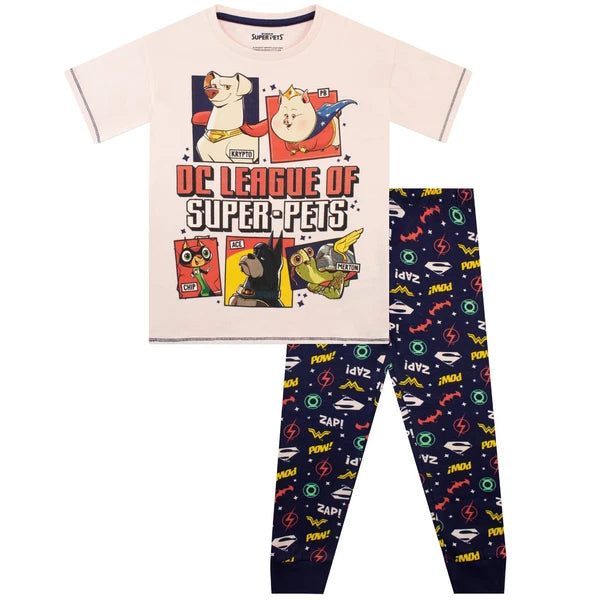 DC Superpets  Pyjamas | Girls PJ Set | DC Pyjama Set For Girls