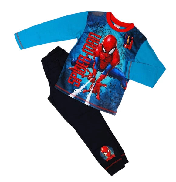 Boys Marvel Spider-Man Pyjamas Kids Pjs Ages 4-10 Years