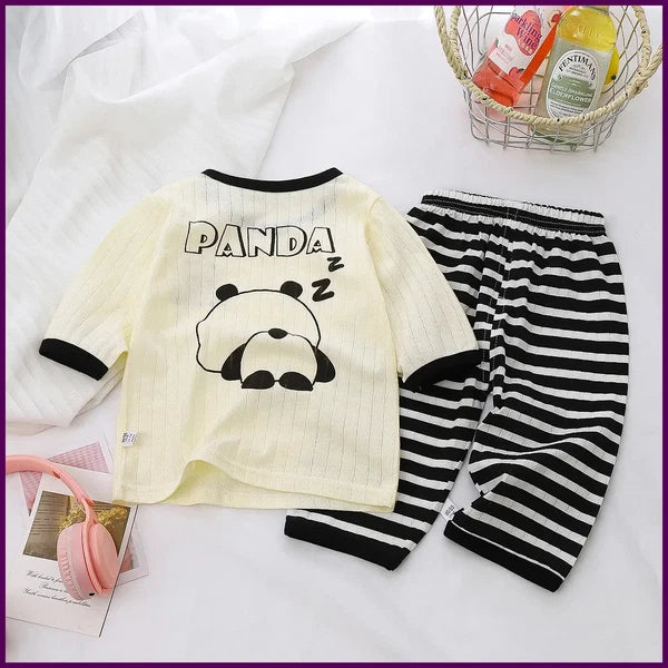 Baby Toddler Panda Pajama Set Long Sleeve Cotton Pyjamas Unisex 1–6Y