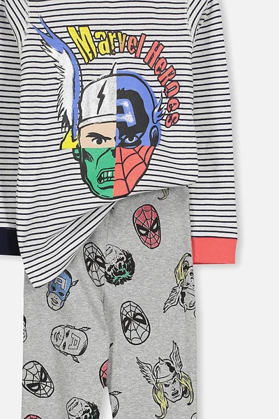 Marvel x Cotton On Mega Heads Harry Long Sleeve Boys Pajama  Set