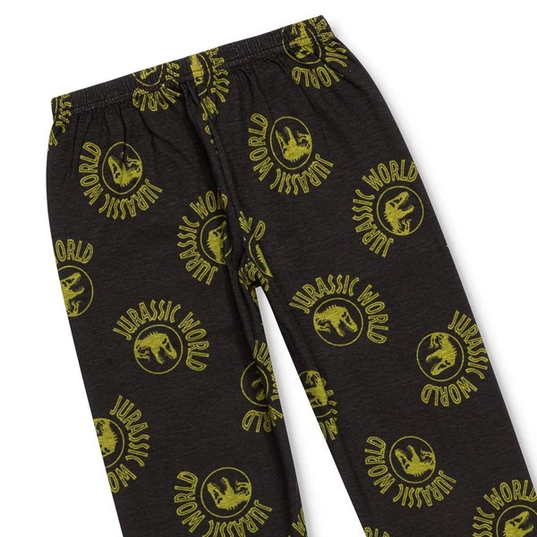 Jurassic World Boys Dinosaur Pyjamas Set T-Rex Character PJs Cotton Nightwear