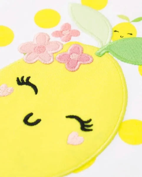 Gymboree Girls Lemon Cotton 2-Piece Pajamas - Gymmies -