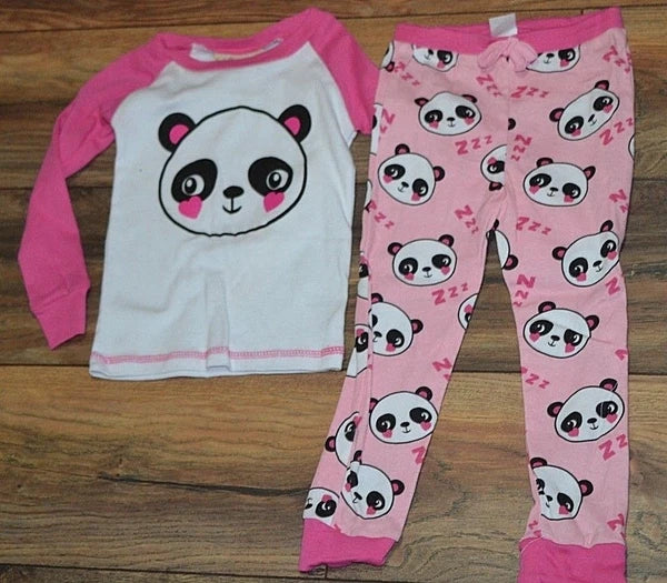 Bobby Brooks Panda Snug Fitting Pajamas PJ Set Size 4
