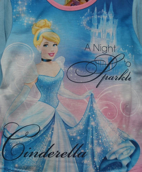 CINDERELLA Pyjamas/ Girl's Blue & Pink DISNEY PRINCESS PJs Sizes 4-10 years