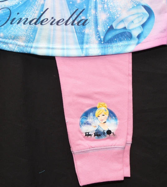 CINDERELLA Pyjamas/ Girl's Blue & Pink DISNEY PRINCESS PJs Sizes 4-10 years