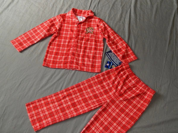 Boy's Pajamas Maryland Terrapins Size 4 Kids Sleep Set Outfit Red Terps Lounge