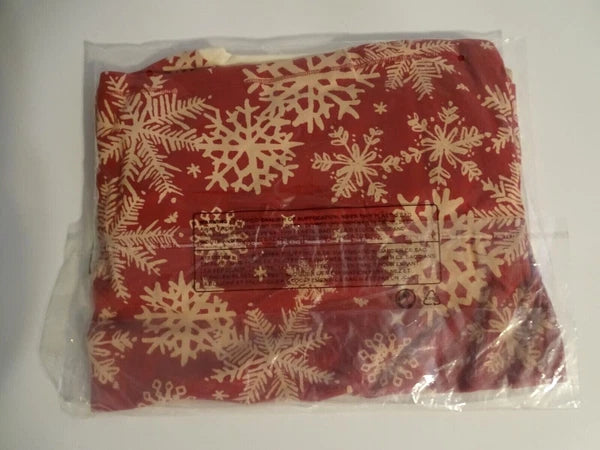 Burt's Bees Matching Family Holiday Christmas Pajamas Red Snowflake NEW