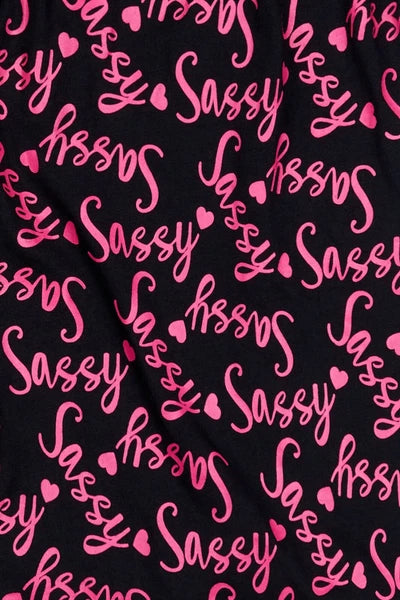 I'm Not Always Always Sassy Sometimes I Sleep Cotton Short Pyjamas 9 to 16 Years