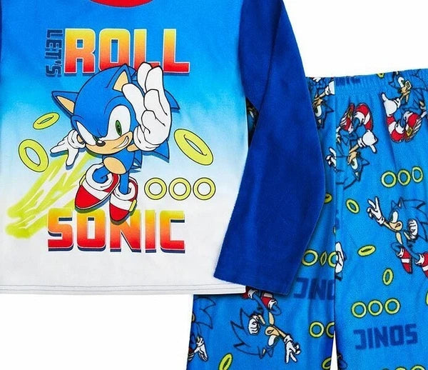 NWT Boy's Sonic the Hedgehog Pajamas Video Game 4 5 6 7 8 10 12 SEGA Christmas