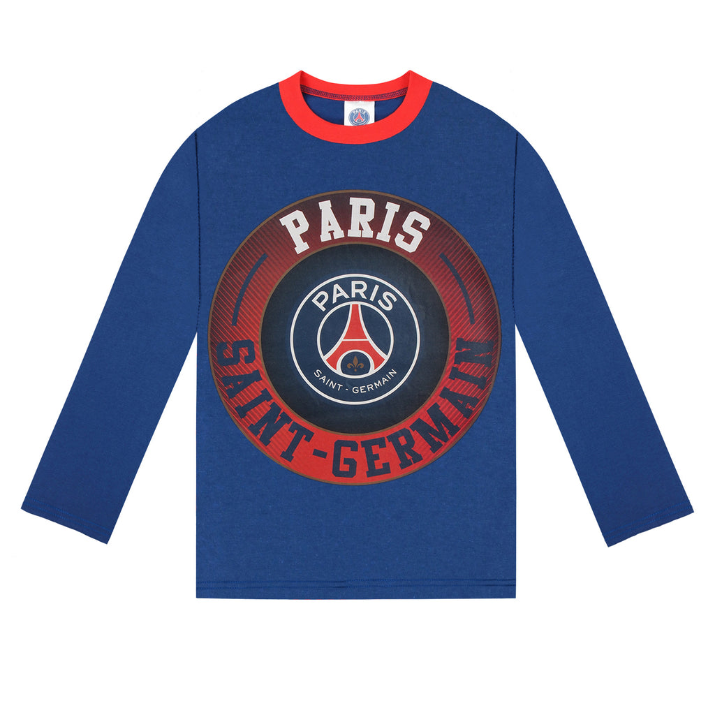 PSG Boys Pyjamas Long Sublimation Kids OFFICIAL Football Gift