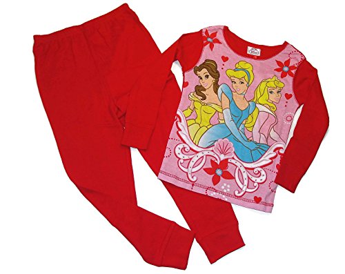 DISNEY PRINCESS Girl's Cinderella, Belle and Aurora Pajama Set