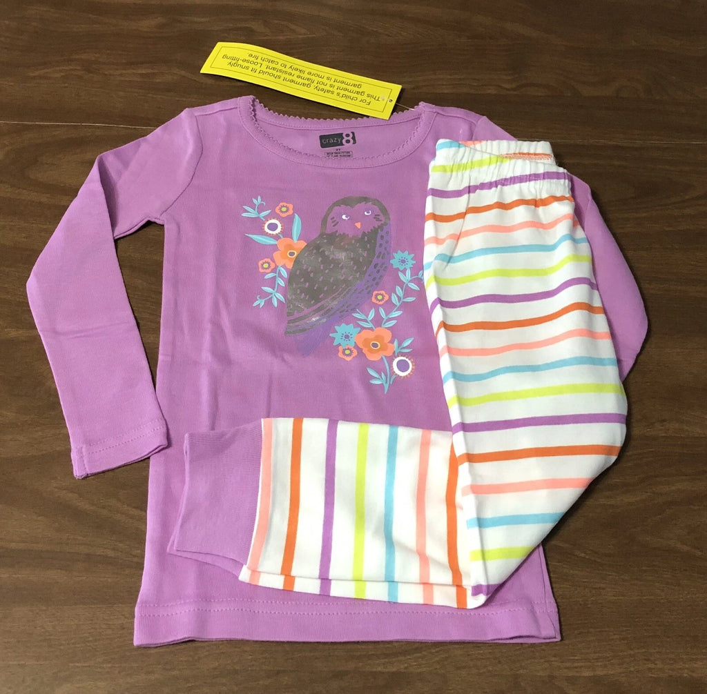 NEW Crazy 8 Girls long sleeve Pajamas Sizes 3T & 4