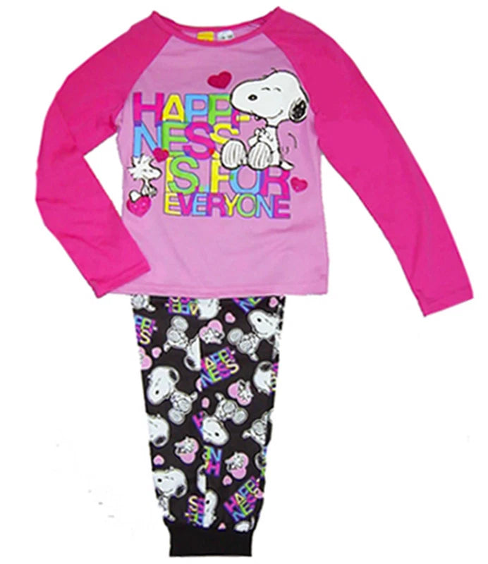 **GENUINE AUS LICENSED Teen Girls Kids Peanuts Snoopy Pyjamas PJ's Set SALE