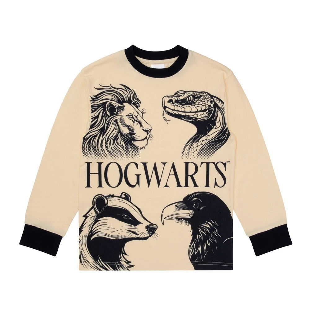 Harry Potter Boys Pyjamas – Official Hogwarts Sleepwear Set - Ages 6-13 Years