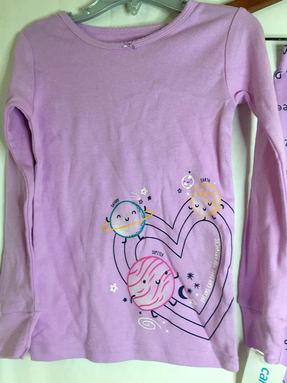 New Carter's Heart Galaxy Space Girls Long sleeve Pajama Set Snug fit Many Sizes