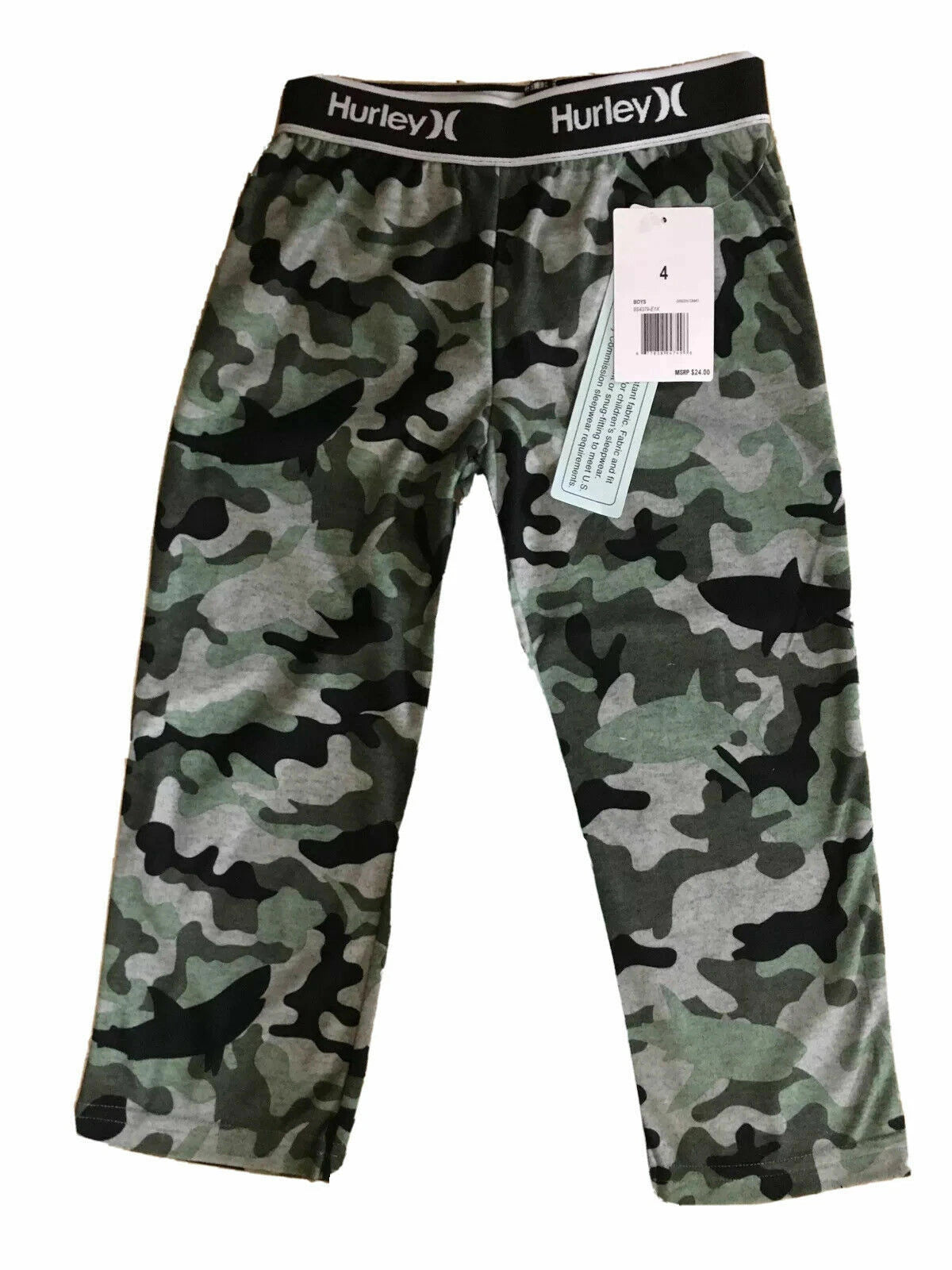 HURLEY  Boys Flannel Sleepwear Pants or Long Sleeve 2-PC Sets Sizes 4-12  *NWT*