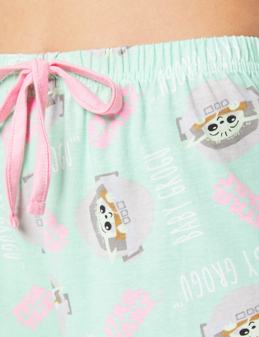 Star Wars Mandalorian Womens Pyjamas, Baby Yoda Short Pjs, Sizes UK 8 to 22