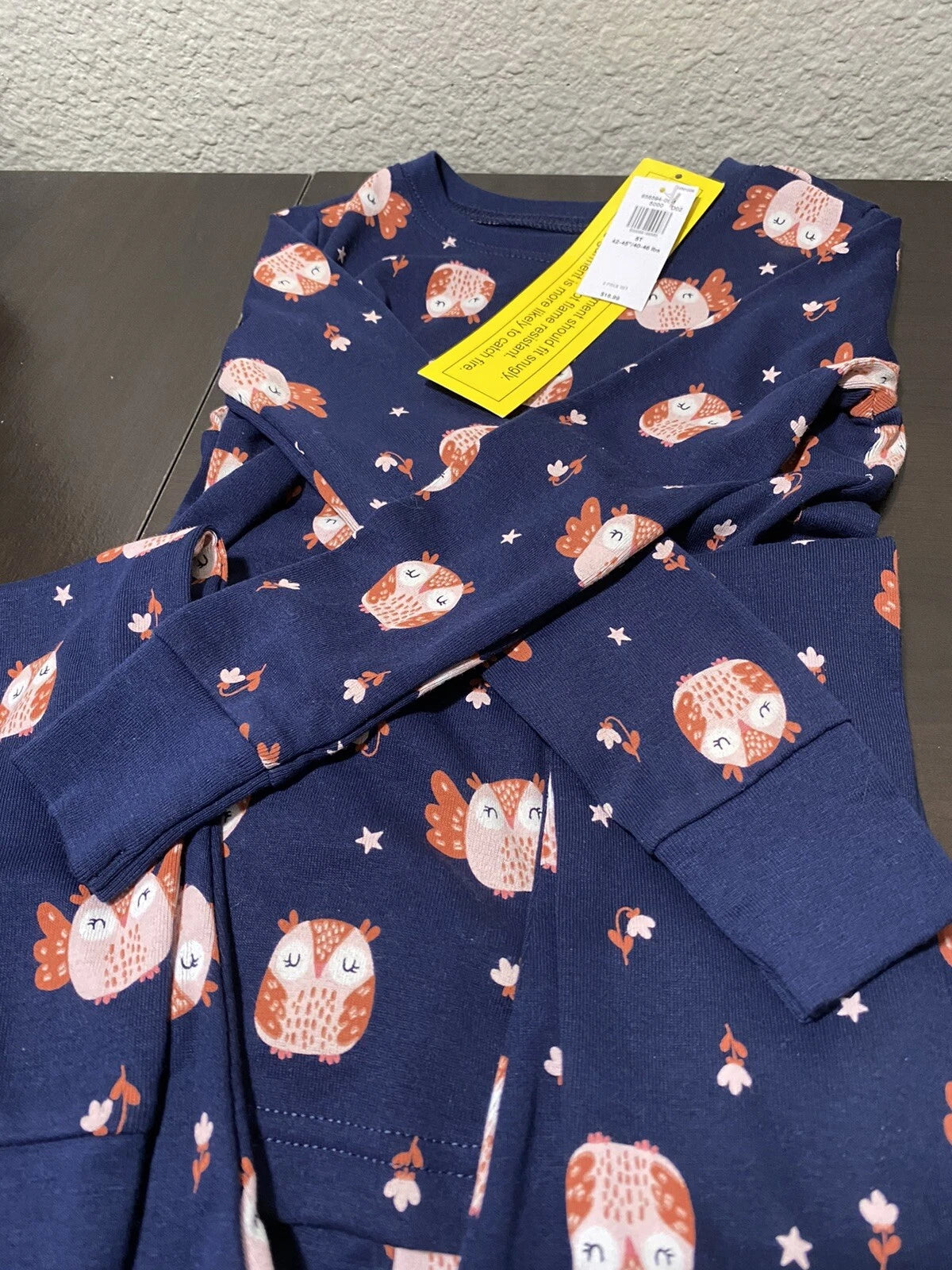 OLD NAVY OWLS PRINT TODDLER GIRL PAJAMA SET. NEW WITH TAG.